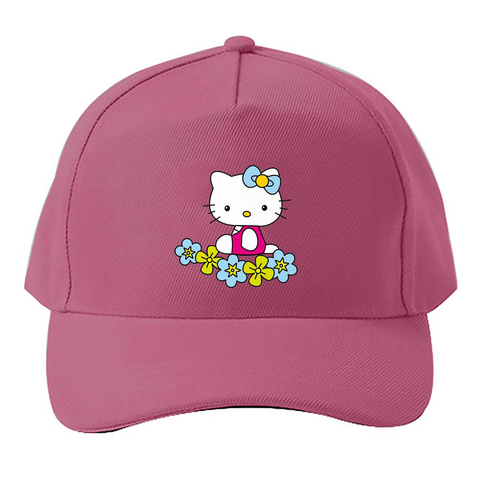 （画像用） Hello Kitty ハローキティ ベースボールキャップ 綿100％ 男女兼用 帽子 スポーツ